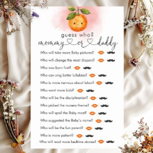 Une Petite Cutie Orange Clementine "Guess Who" Jeu