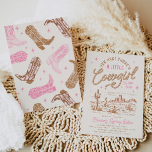 Une petite fille Baby shower Invitation