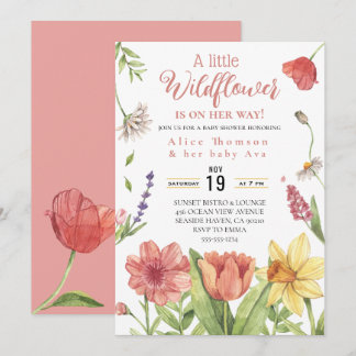 une petite fille fleur sauvage invitation à la dou