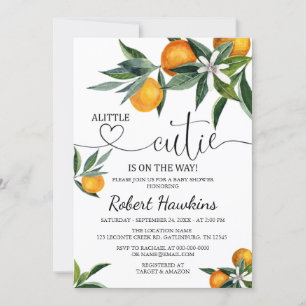 Une petite invitation au Baby shower Cutie