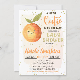 Une petite invitation au Baby shower Cutie