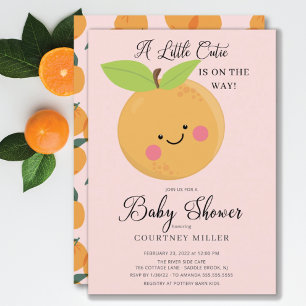 Une petite invitation au Baby shower Cutie