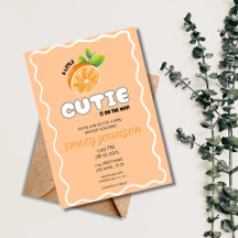 Une petite invitation au Baby shower Cutie