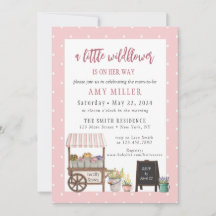 Une Petite Invitation Baby shower Fleur sauvage
