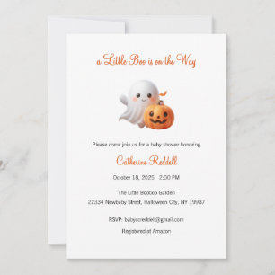Une petite invitation Boo est en route, Halloween