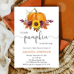 Une Petite Invitation De Baby shower Floral Citrou