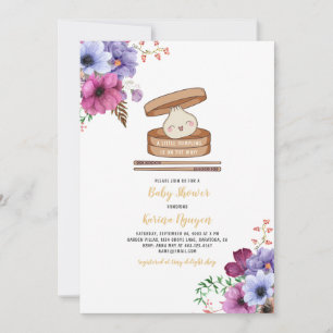 Une Petite Invitation De Baby shower Floral Dumpli