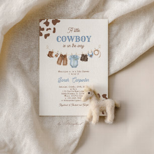 Une petite invitation de baby shower pour un garço