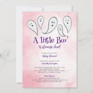 Une Petite Invitation De Baby shower Rose Boo