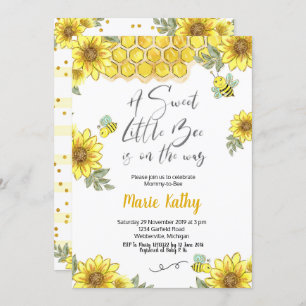Une petite invitation douce de baby shower