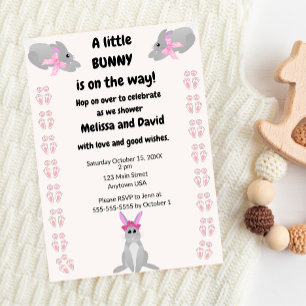 Une petite Lapine arrive Invitation