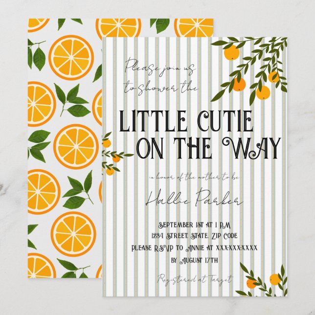 Une petite mignonne est sur la voie Invitation (Devant / Derrière)