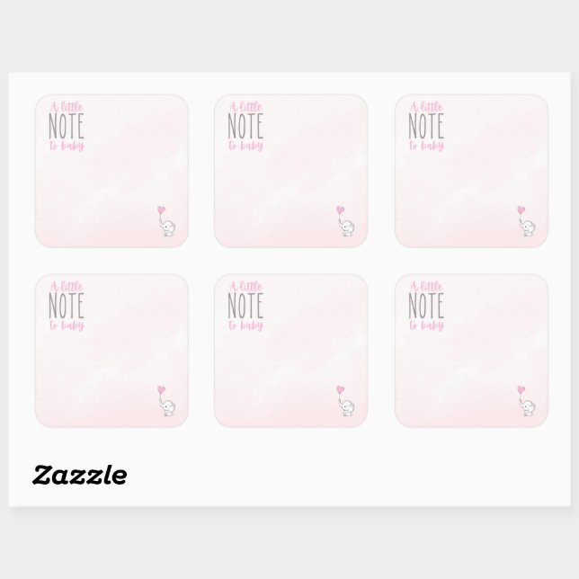 Une petite note à Bébé Sticker Inside Book pour Bé (Feuille)