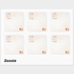 Une petite note à Bébé Sticker Inside Book pour Bé