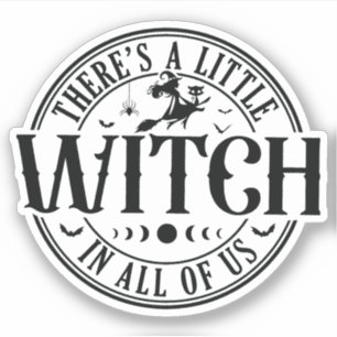 Une petite sorcière en nous tous Sticker Vinyl