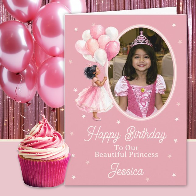 Une Photo Carte d'Anniversaire Princesse Indienne/ (Créateur téléchargé)