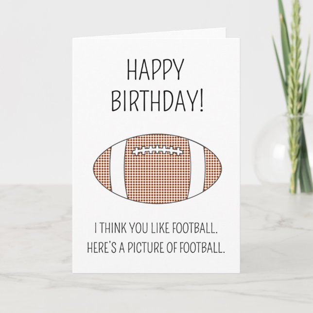 Une photo de football - Carte Anniversaire (versio (Devant)