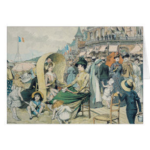 Une plage élégante, 1887