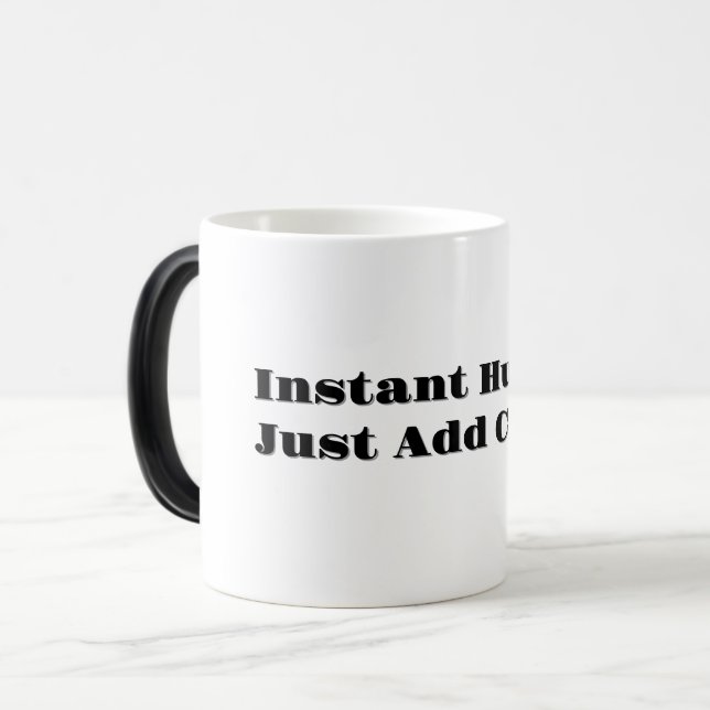 Une poignée noire de tasse de café qui se transfor (Devant gauche)