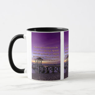 Une prière de courage et de force Mug à deux tons
