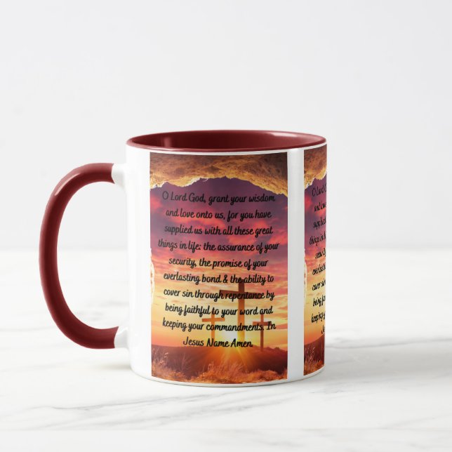 Une Prière De Remerciement Quotidienne Mug À Deux  (Gauche)
