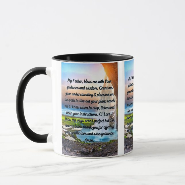 Une Prière D'Orientation Quotidienne Mug À Deux To (Gauche)