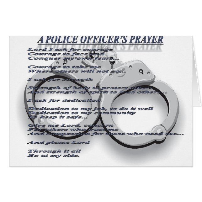 UNE PRIÈRE DU POLICIER (Devant horizontal)