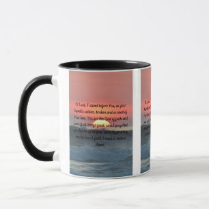 Une prière humble quotidienne Mug à deux tons