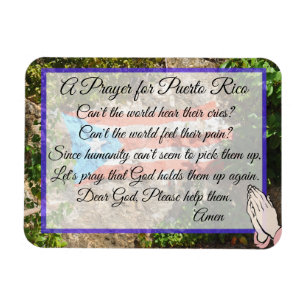 Une prière pour Porto Rico Magnet