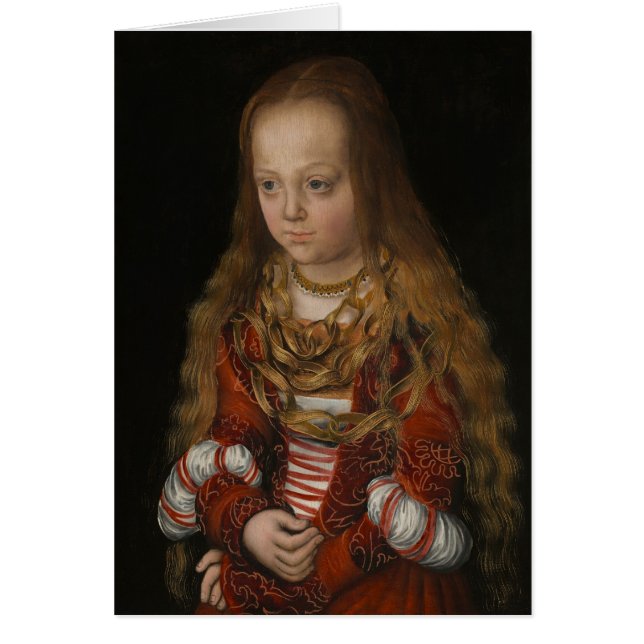 Une princesse de la Saxe, c.1517 (huile sur le (Devant)