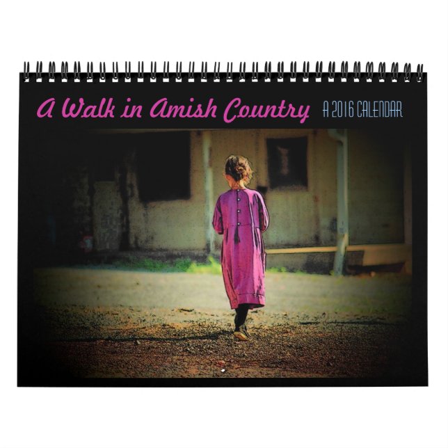 Une promenade dans le calendrier amish de pays (Protection)