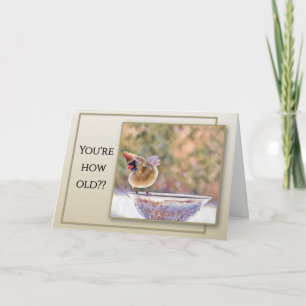Une question de carte mignonne sur votre âge - Car