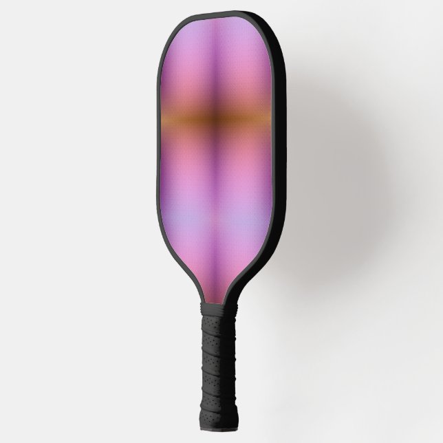 Une raquette de pickleball avec un dégradé rose  (Gauche)
