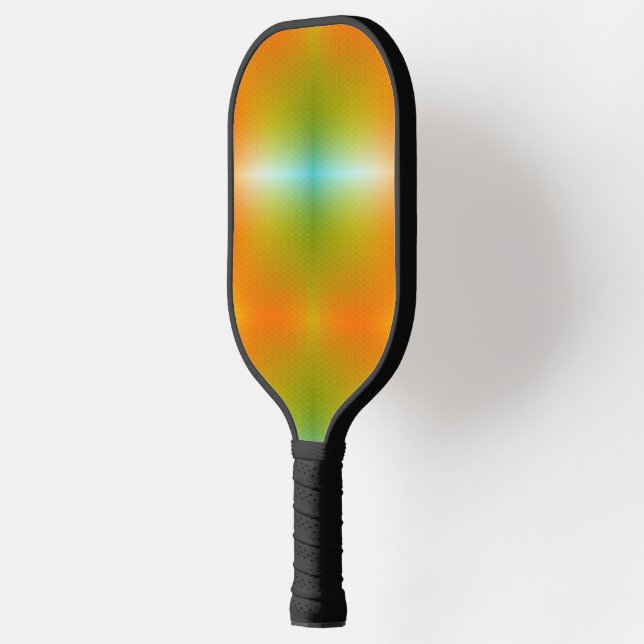 Une raquette de pickleball avec un design à dégrad (Gauche)