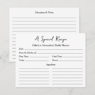 Une recette spéciale pour la carte cadeau Fête des