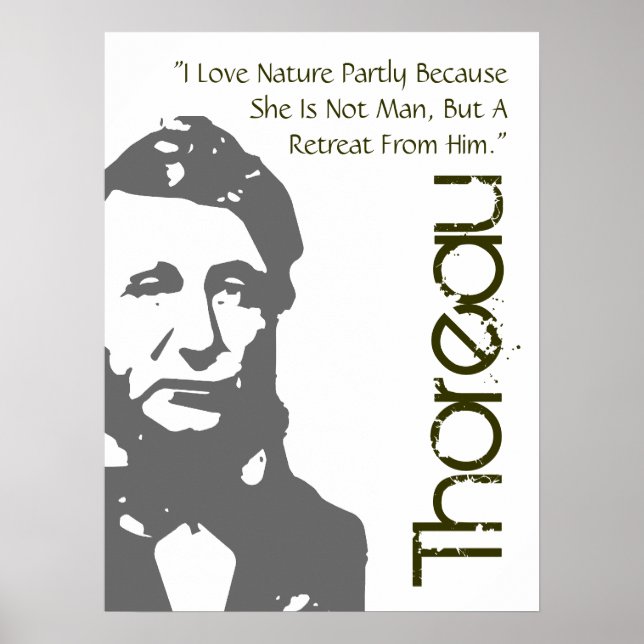 Une retraite de Man Thoreau Poster (Devant)