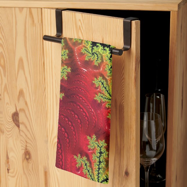 Une Rivière Traverse Sa Serviette À Thé (Pliage en tiers)