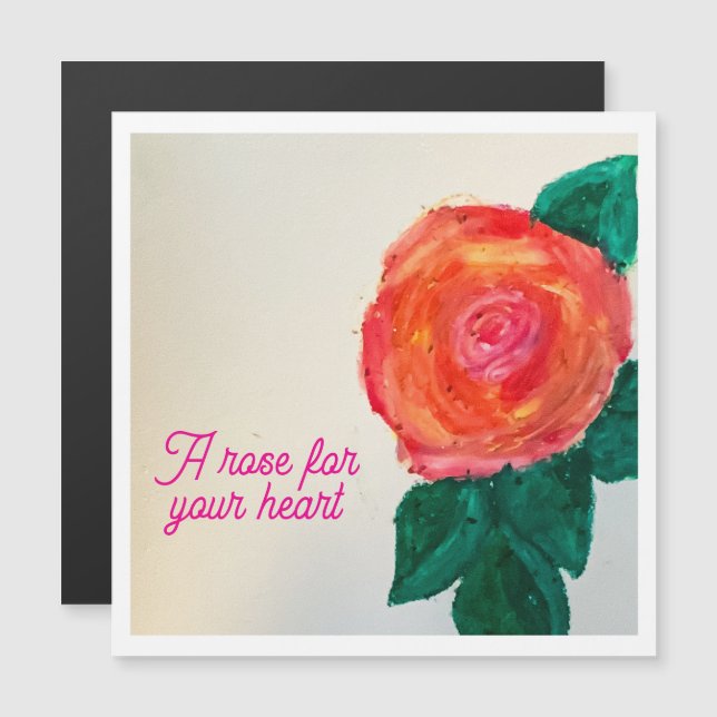 Une rose pour votre cœur (Devant / Derrière)