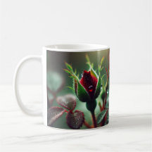 Une rose pour vous : Mug floral rouge élégant"