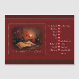 Une Saint-Valentin de la carte magnétique de Dieu