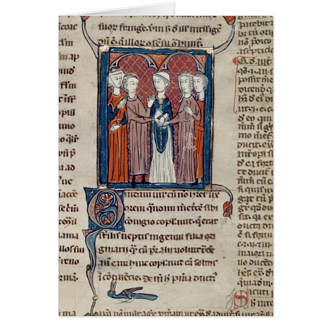 Une scène de mariage, de 'Decrets de Gratien' (Devant)