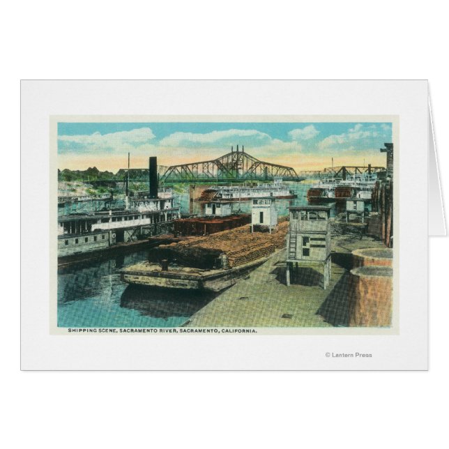 Une scène d'expédition portuaire sur la rivière Sa (Devant horizontal)