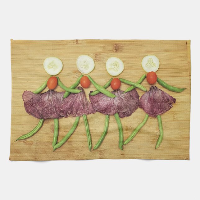 Une serviette de cuisine VegARTable Chorus (Horizontal)