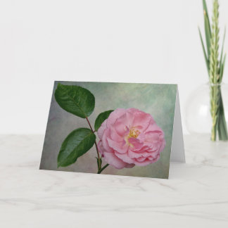 Une seule carte à fleurs roses