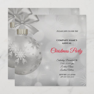 Une simple et élégante invitation à fêter Noël