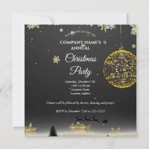 Une simple et élégante invitation à la fête de Noë