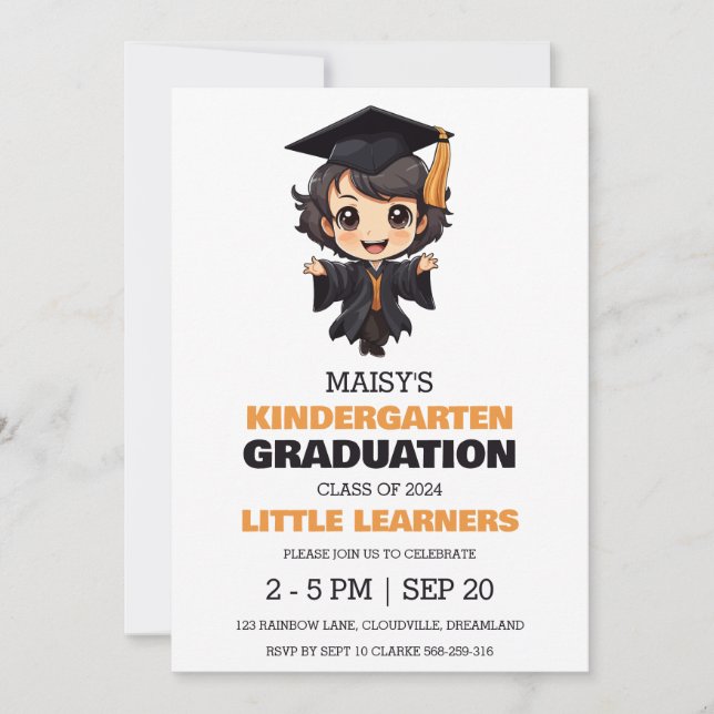 Une simple invitation à la remise des diplômes de  (Devant)