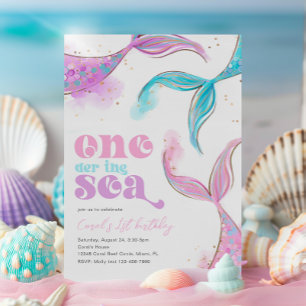 Une sirène de mer Invitation d'anniversaire