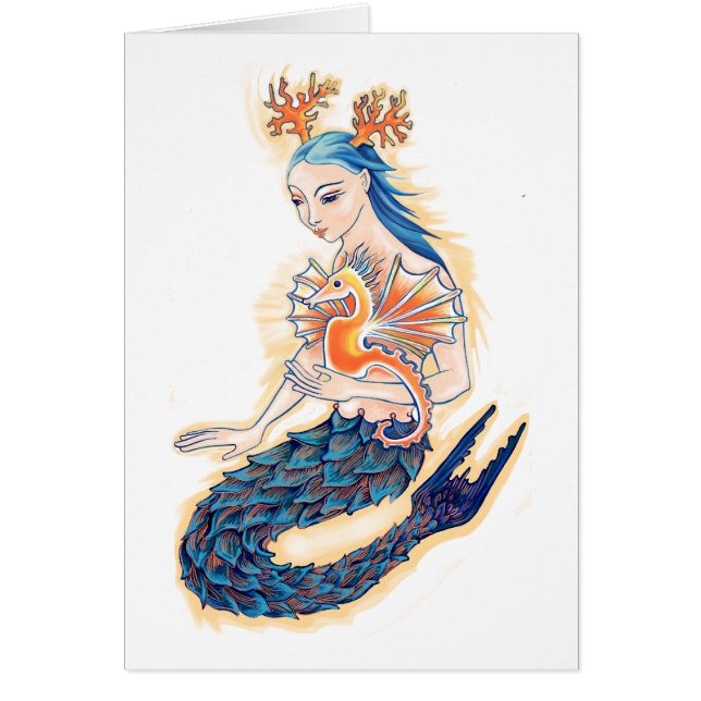 Une sirène et son hippocampe (Devant)