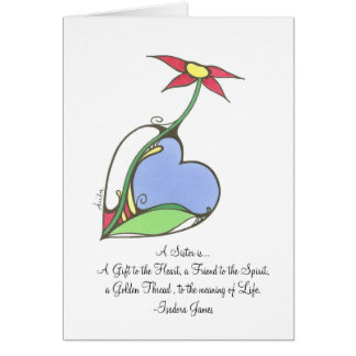 Une soeur est… un cadeau au coeur…